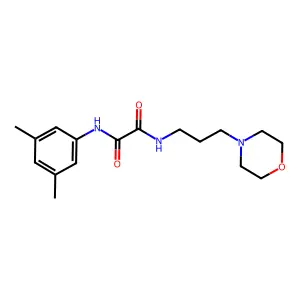 N'-(3,5-dimethylphenyl)-N-(3-morpholin-4-ylpropyl)oxamide structure