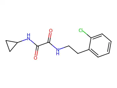 N~1~-[2-(2-chlorophenyl)ethyl]-N~2~-cyclopropylethanediamide structure