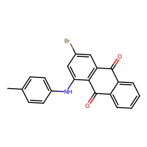 9,10-Anthracenedione, 1-((4-methylphenyl)amino)-3-bromo- structure