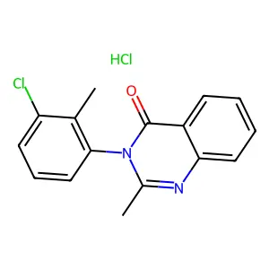 4(3H)-Quinazolinone, 3-(3-chloro-o-tolyl)-2-methyl-, hydrochloride structure