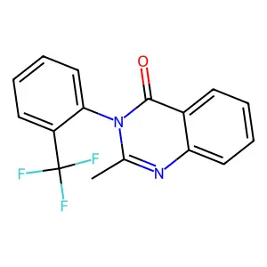 4(3H)-Quinazolinone, 2-methyl-3-(o-trifluoromethylphenyl)- structure