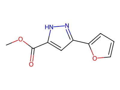 methyl 3-(furan-2-yl)-1H-pyrazole-5-carboxylate structure