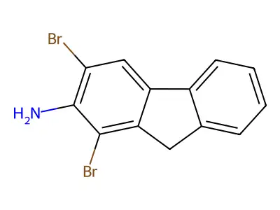 2-Amino-1,3-dibromofluorene structure