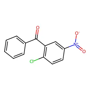 2-Chloro-5-nitrobenzophenone structure