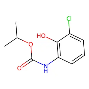 Carbamic acid, (3-chloro-2-hydroxyphenyl)-, 1-methylethyl ester structure