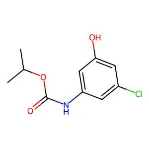 Carbamic acid, (3-chloro-5-hydroxyphenyl)-, 1-methylethyl ester structure