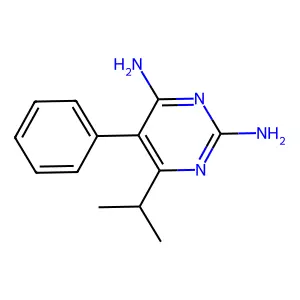 Pyrimidine, 2,4-diamino-6-isopropyl-5-phenyl- structure