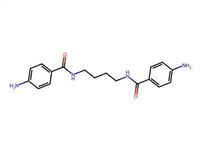 Benzamide, N,N'-1,4-butanediylbis[4-amino- structure