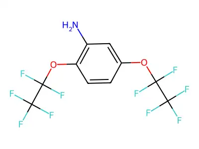 2,5-Di(1,1,2,2,2-pentafluoroethoxy)aniline structure