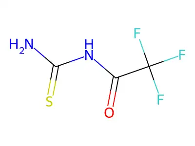 N-(aminothioxomethyl)-2,2,2-trifluoroacetamide structure