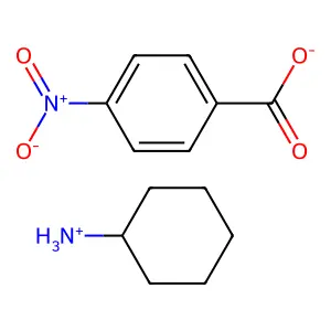 对硝基苯甲酸环己胺盐 structure