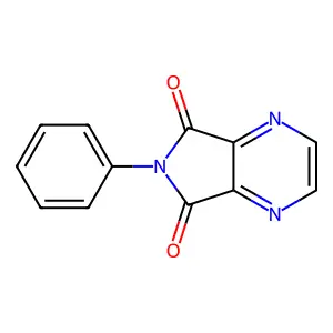 6-phenyl-5H-pyrrolo[3,4-b]pyrazine-5,7(6H)-dione structure