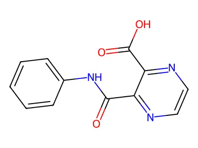 3-(Phenylcarbamoyl)pyrazine-2-carboxylic acid structure