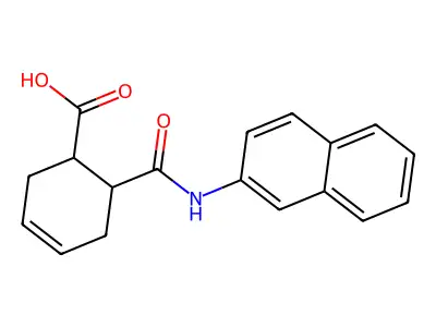 6-(Naphthalen-2-ylcarbamoyl)cyclohex-3-ene-1-carboxylic acid structure