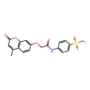 2-(4-methyl-2-oxochromen-7-yl)oxy-N-(4-sulfamoylphenyl)acetamide structure