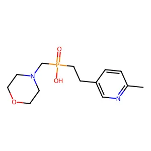 (2-(6-Methylpyridin-3-yl)ethyl)(morpholinomethyl)phosphinic acid structure