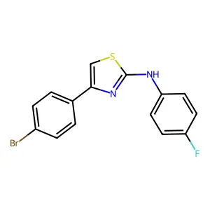 4-(4-Bromophenyl)-N-(4-fluorophenyl)-1,3-thiazol-2-amine structure