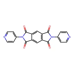Pyrrolo[3,4-f]isoindole-1,3,5,7-tetraone, 2,6-di(pyridin-4-yl)- structure