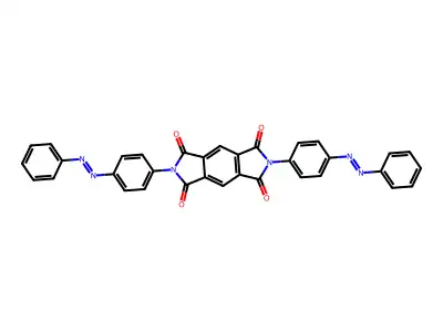 2,6-bis{4-[(E)-phenyldiazenyl]phenyl}pyrrolo[3,4-f]isoindole-1,3,5,7(2H,6H)-tetrone structure