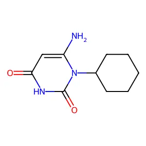 6-amino-1-cyclohexylpyrimidine-2,4(1H,3H)-dione structure
