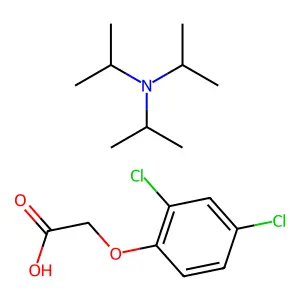 2-Propanamine, N,N-bis(1-methylethyl)-, (2,4-dichlorophenoxy)acetate structure