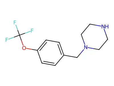 1-((4-(Trifluoromethoxy)phenyl)methyl)piperazine structure