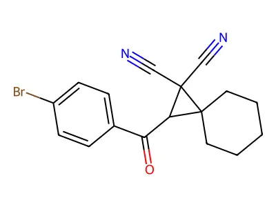 1-(4-Bromobenzoyl)spiro[2.5]octane-2,2-dicarbonitrile structure