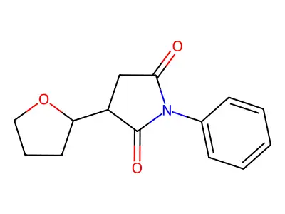 3-(Oxolan-2-yl)-1-phenylpyrrolidine-2,5-dione structure