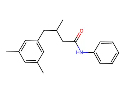 4-(3,5-dimethylphenyl)-3-methyl-N-phenylbutanamide structure