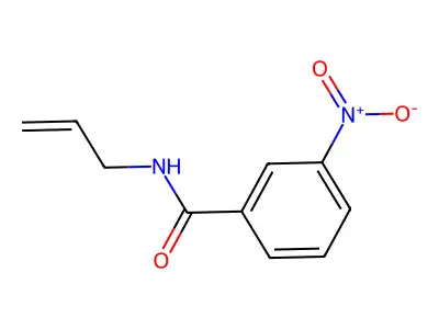 3-nitro-N-prop-2-enylbenzamide structure