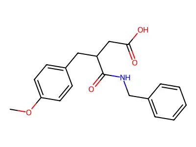 4-(Benzylamino)-3-(4-methoxybenzyl)-4-oxobutanoic acid structure