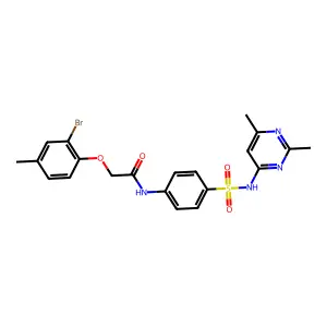 C21H21BrN4O4S structure