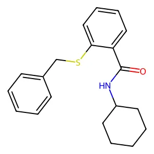 2-(苄硫基)-N-环己基苯甲酰胺 structure