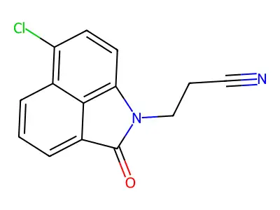 6-Chloro-2-oxobenz[cd]indole-1(2H)-propanenitrile structure