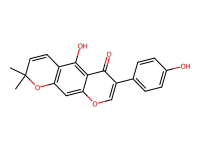 Alpinumisoflavone structure