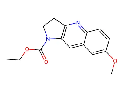 Ethyl 7-methoxy-2,3-dihydropyrrolo[3,2-b]quinoline-1-carboxylate structure