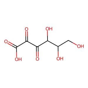 2,3-二氧-L-古洛糖酸 structure
