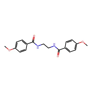 N,N'-1,2-Ethanediylbis(4-methoxybenzamide) structure