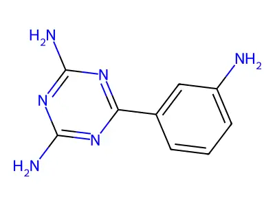6-(3-Aminophenyl)-1,3,5-triazine-2,4-diamine structure