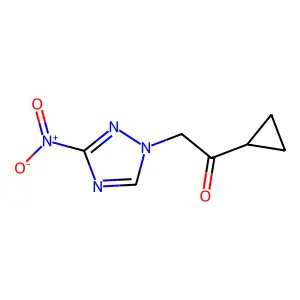 1-Cyclopropyl-2-(3-nitro-1,2,4-triazol-1-yl)ethanone structure