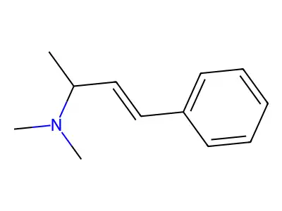 N,N-dimethyl-4-phenylbut-3-en-2-amine structure