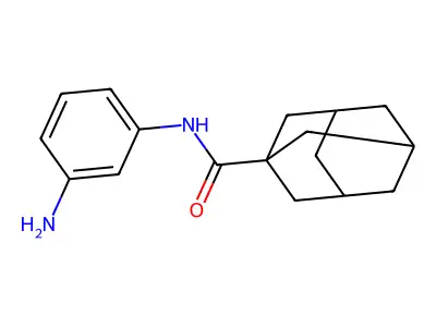N-(3-aminophenyl)adamantane-1-carboxamide structure