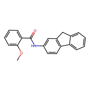 N-(9H-fluoren-2-yl)-2-methoxybenzamide structure