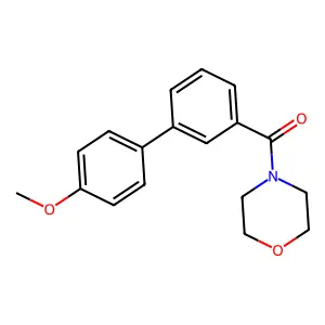 [3-(4-Methoxyphenyl)phenyl]-morpholin-4-ylmethanone structure