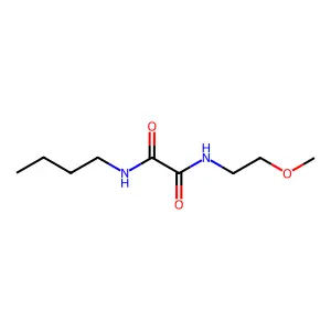 N-butyl-N'-(2-methoxyethyl)oxamide structure