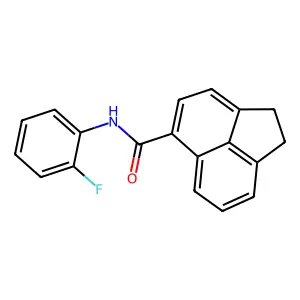 N-(2-fluorophenyl)-1,2-dihydroacenaphthylene-5-carboxamide structure