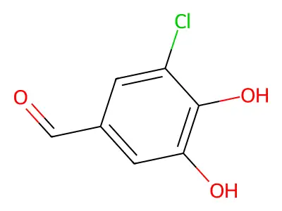 3-Chloro-4,5-dihydroxybenzaldehyde structure
