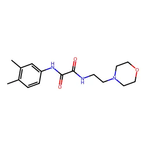 N1-(3,4-dimethylphenyl)-N2-(2-morpholinoethyl)oxalamide structure