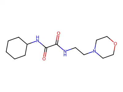 N'-cyclohexyl-N-(2-morpholin-4-ylethyl)oxamide structure