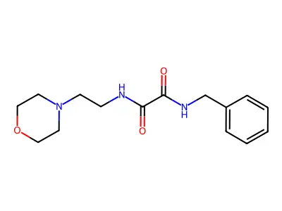 N'-benzyl-N-(2-morpholin-4-ylethyl)oxamide structure
